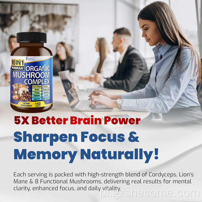 Suplement mózgu suplement grzybowy o wysokiej wytrzymałości